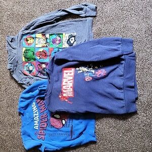 3 Marvel Sweatshirts Small Size 7